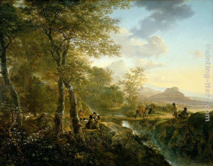 Jan Both Italian Landscape with Artist painting anysize 50 off